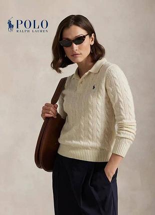 Кофта джемпер polo ralph lauren молочный бежевый