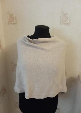 Теплое пончо, шерсть, кашемир, jigsaw