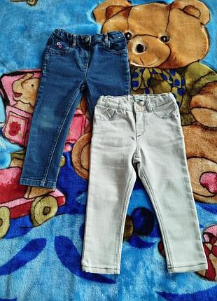 Детская одежда 🌈 брендовые джинсы для девочки на 2-3 года 92/98 размер