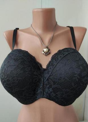 Шикарный бюстгальтер 95d/42d на поролоне, большой размер, сменные бретели англия