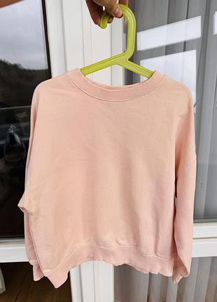 Світшот реглан худі zara 8-9 років 128-134 персикового кольору коралова