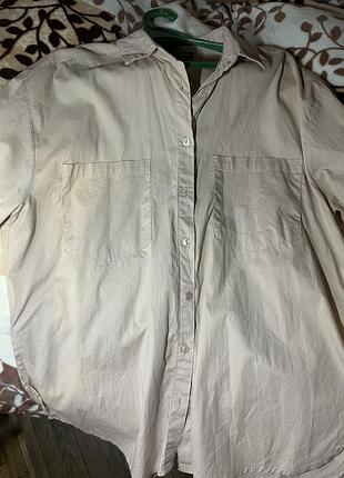 Сорочка жіноча бежева (97% котон)