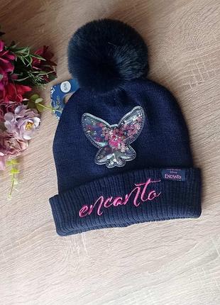 Шапка двойная для девочки