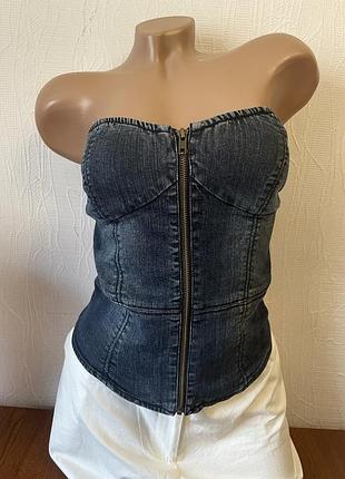 Джинсовий корсет jessica simpson