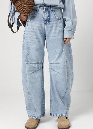 Джинси жіночі  вaggy з рваним ефектом