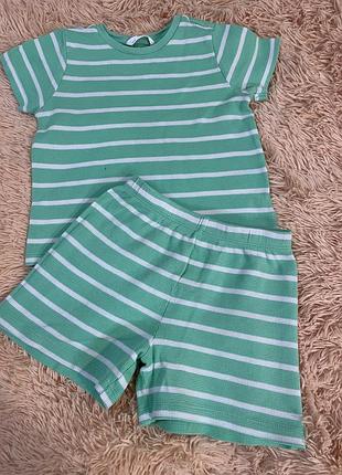 Піжама в смужку 💚🤍