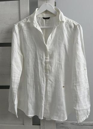 Льняна сорочка massimo dutti 38