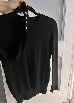 Лонгслів zara, s, чорний, новий