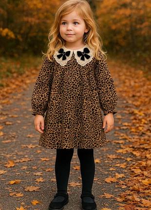 Плаття з леопардовим принтом