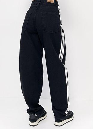 Жіночі джинси baggy з лампасами