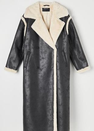 Пальто зі штучної шкіри