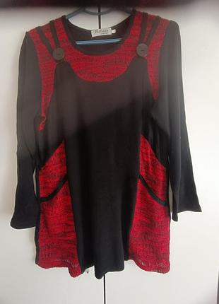 Красивый трикотаж вязка туника