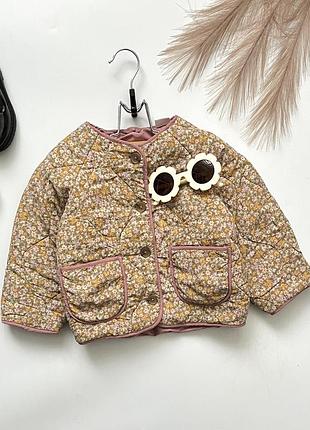 Трендова стьобана куртка на дівчинку 2 років zara