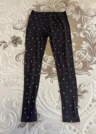 Дитячі лосіни в горошок на дівчинку 11-13р