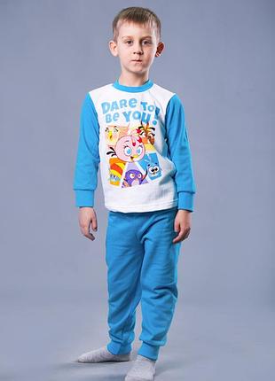 Утепленная пижама (начеос) на мальчика р.80 - 9-12 месяцев, кофта + брюки, angry birds, 71002