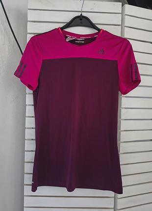 Футболка спортивная женская новая адидас adidas бордовая 44 46 длинная розовая фиолетовая для тренировки