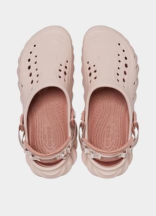 Крокси сабо crocs echo clog pink