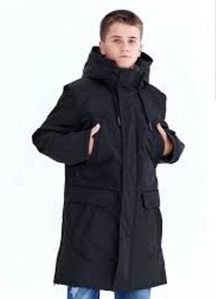 Удлиненная куртка парка демисизонная подростковая pioner camp 146/152