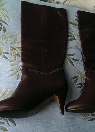 Кожаные супер качественные сапожки из италии padus 40р. made in italy в отличном состоянии