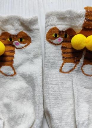 Жіночі шкарпетки з бубончиками кота 35-36 р/прикол шкарпетки для дівчаток/подарунок