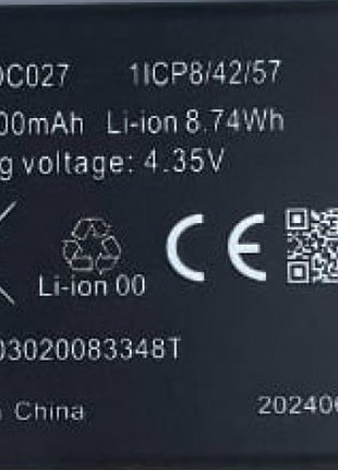 Акумулятор dc027 для xiaomi mi router mobile wifi f490 4g lte / f490 global (dvb4303gl) wi-fi router ww2109050149058t