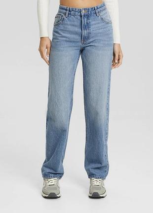 Джинси bershka прямі straight leg