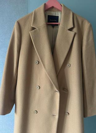 Пальто женское massimo dutti шерстяное