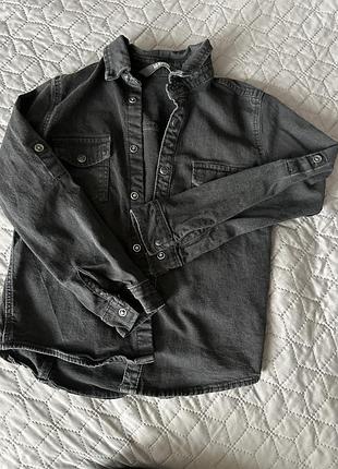 Джинсова сорочка для хлопчика 7-8 років
