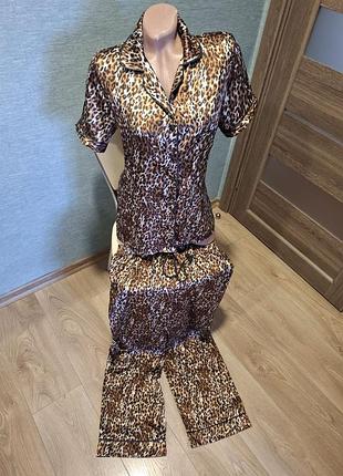Стильна піжама тигрова на 46р.