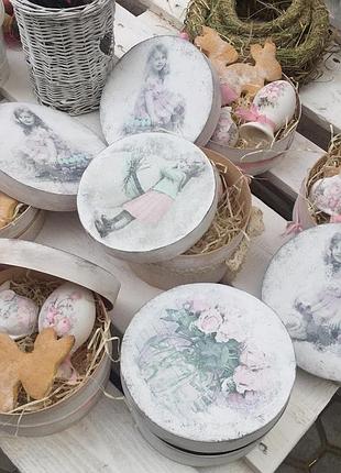 Шпоновый круглый тубус коробка упаковка эко шляпная коробка