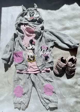 Велюровий костюм мікі макс + топіки, майка