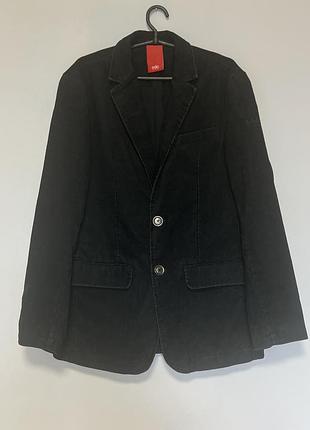 Піджак вельвет чорний чоловічий