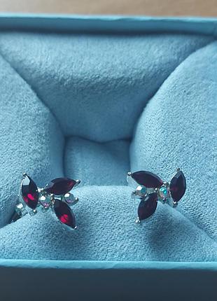 Клипсы с кристаллами