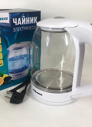 Електрочайник seabreeze sb-015 1.8 л, чайники з підсвічуванням, електронний чайник, тихий електричний чайник