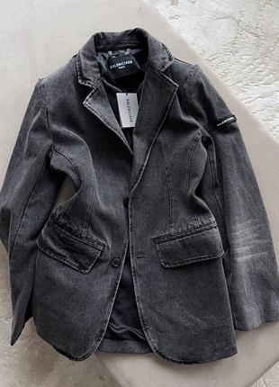 Жіночий люксовий джинсовий піджак в•а•l•e•n•с•і•a•g•а