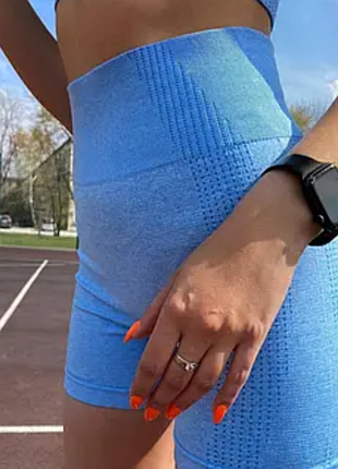 Функциональные шорты бесшовные шорты с высокой талией эластичные шорты спорт