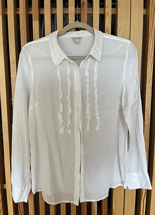 Напівпрозора блуза сорочка  з зірочками monsoon