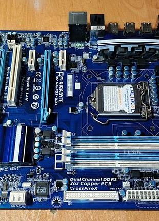 Материнка  gigabyte ga-p55-ud3#4(lga1156)4-ddr3(уценка-читать объявление)