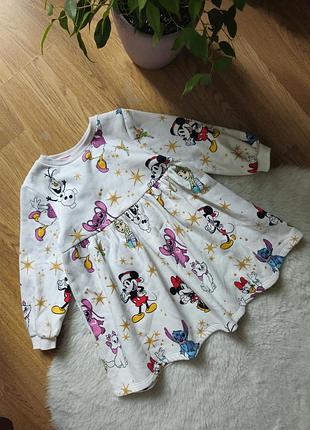 Диьяча тепла сукня від disney stitch mickey на дівчину 3-4роки
