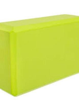 Зеленый спортивный блок rao 23x15x7.5 см