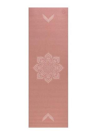 Коврик для фитнеса bodhi leela mehndi mandala в цвете розовый загар 183x60x0.4 см