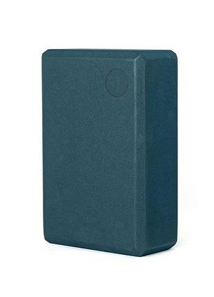 Спортивный блок bodhi flow brick 22.8x15x7.6 см, тёмно-синий