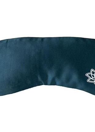 Сатиновая подушка для глаз с лавандой bodhi, цвет петроль, размер 23x11 см.