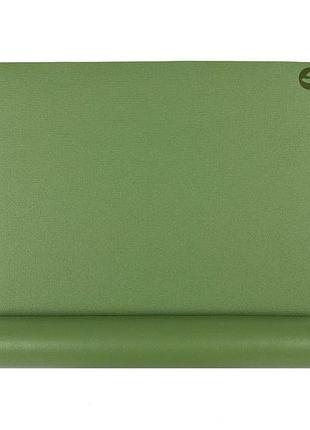 Коврик kailash премиум зеленый для фитнеса, размер 183x60x0.3 см