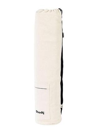Чехол для фитнес мата bodhi canvas s 64 см, цвет экрю.