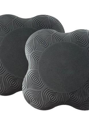 Наколенники amber, 2 шт., размер 20 x 20 x 2 см, цвет - черный.