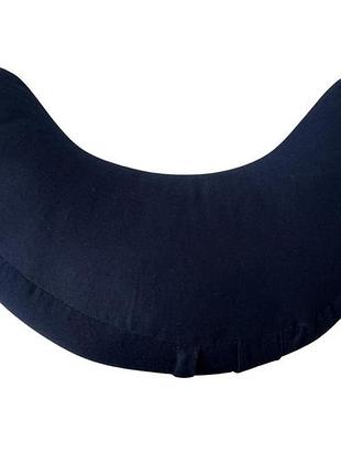 Подушка для отдыха в форме полумесяца rao 46x17x15 см, цвет тёмно-синий.