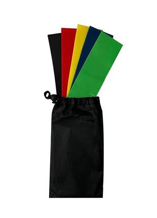 Комплект з 5 спортивних гумок amber у чохлі.