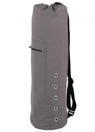 Чохол для спортивного коврика bodhi canvas 72 см, колір антрацит.