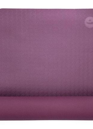 Коврик для фитнеса bodhi lotus pro 183x60x0.6 см фиолетовый/светло-фиолетовый.